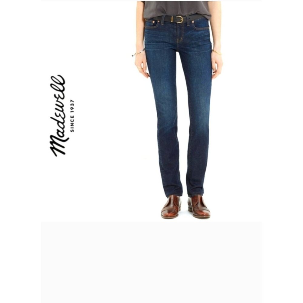 Madewell‎ Straight Slim Denim Jeans Dark Blue Size 27